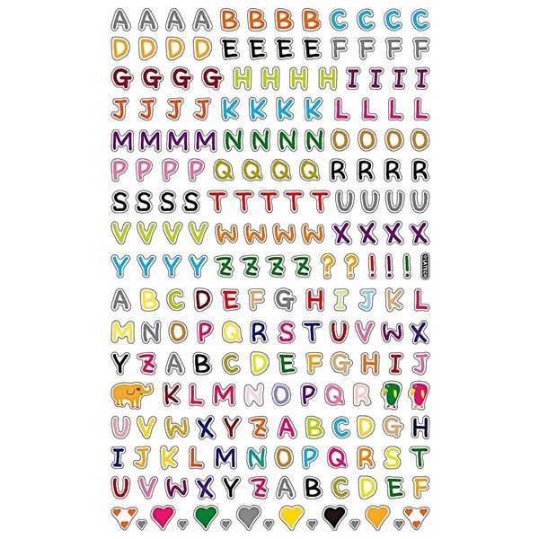 Bild 1 von Paper Poetry Sticker Buchstaben mehrfarbig 10x19cm sortiert