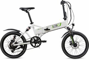 LLobe E-Bike »City III weiß«, 7 Gang Shimano, Kettenschaltung, Heckmotor 250 W