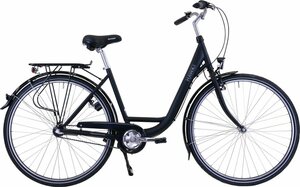 HAWK Bikes Cityrad »HAWK City Wave Premium Black«, 3 Gang Shimano Nexus Schaltwerk