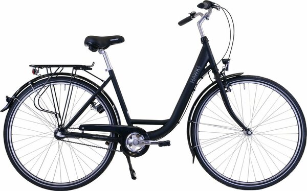 Bild 1 von HAWK Bikes Cityrad »HAWK City Wave Premium Black«, 3 Gang Shimano Nexus Schaltwerk