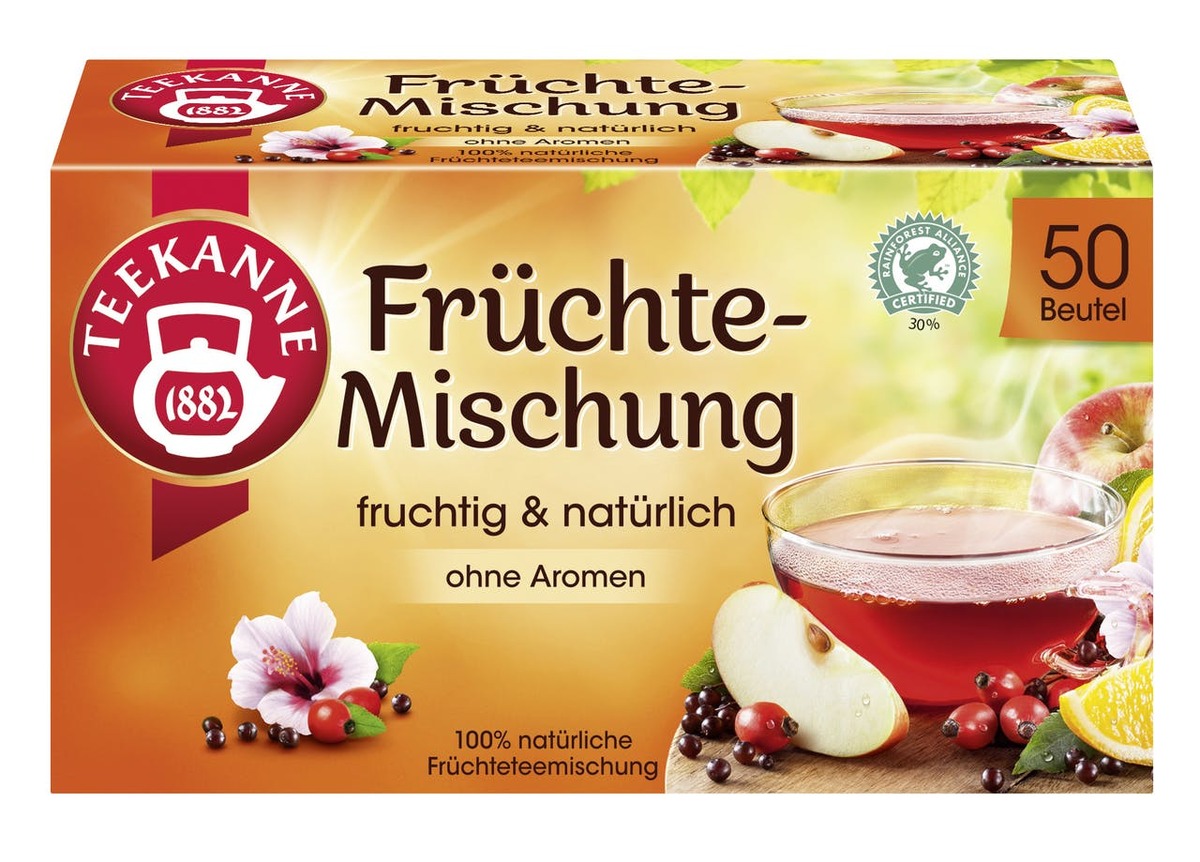 Bild 1 von Teekanne Früchtetee Früchte-Mischung 50 Teebeutel (150g)