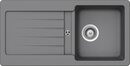 Bild 1 von Schock Granitspüle »Family«, rechteckig, 86/43,5 cm, Domogranitspüle, Spüle mit Ablauf und Abtropffläche, Spülbecken ist links und rechts einbaubar, Einbauspüle in den Farben schwarz, gr