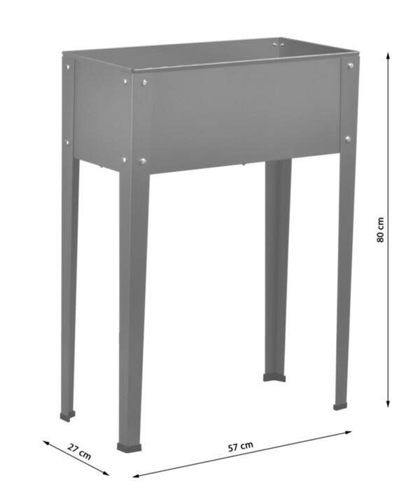 Bild 3 von Dehner Metall-Hochbeet Münster 1, ca. B57/H80/T27