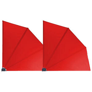 Grasekamp Doppelpack Balkonfächer Rot Polyester-mischgewebe