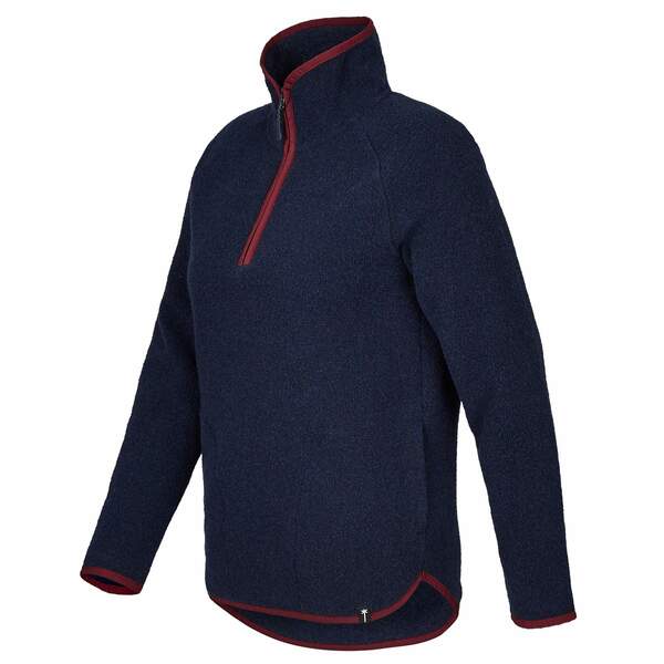 Bild 2 von FRILUFTS REILA KNITTED FLEECE HALFZIP Damen Wollpullover DARK SAPPHIRE