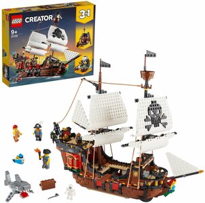 LEGO® Konstruktionsspielsteine »Piratenschiff (31109), LEGO® Creator 3in1«, (1264 St), Made in Europe