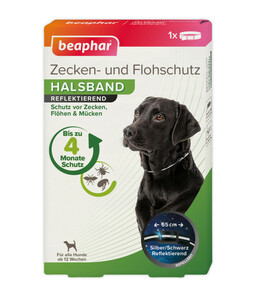 beaphar Zecken- und Flohschutzband für Hunde, 65cm