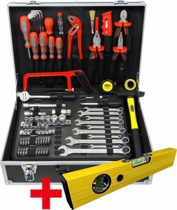 FAMEX Werkzeugset »759-63«, (125-St), Werkzeugkoffer mit Werkzeug