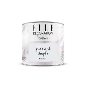 ELLE Decoration by Crown Premium Wandfarbe 'Pure & Simple No. 601' 125 ml