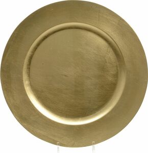 Kaemingk Kunststoffteller gold, 33 cm
