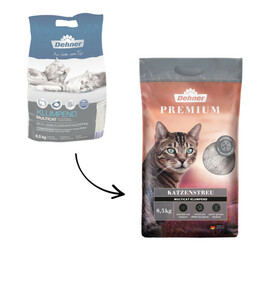 Dehner Premium Katzenstreu Multicat mit Babypuderduft, klumpend