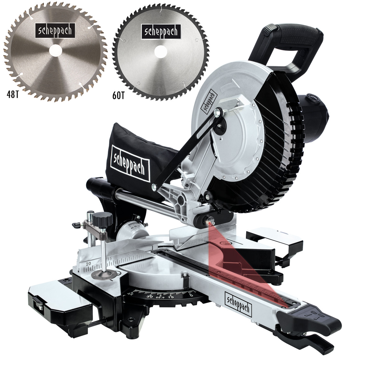 Bild 1 von Kappsäge 'MST 254 Black Edition' 2000 W, Ø 255 mm, inkl. 2 Sägeblätter