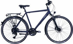 HAWK Bikes Trekkingrad »HAWK Trekking Gent Deluxe Ocean Blue«, 27 Gang Shimano Alivio Schaltwerk