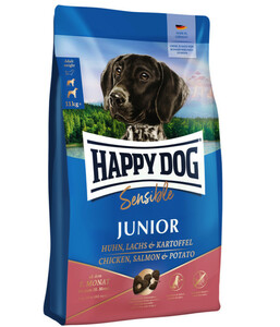 Happy Dog Trockenfutter Sensible Junior, Lachs & Kartoffel