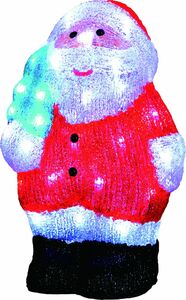 TrendLine Acrylfigur Weihnachtsmann 40 LED kaltweiß