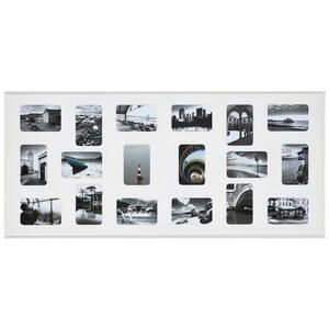 Nielsen Collagen-bilderrahmen weiß , 5354056 , Metall , 109.2x49.5 cm , glänzend, lackiert,klar , Passepartout , 003515005501