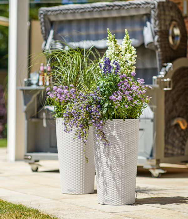 Bild 3 von LECHUZA® Kunststoff-Säule Cilindro Cottage inkl. Pflanzeinsatz, konisch