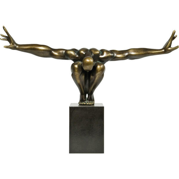 Bild 1 von Kare-Design Skulptur , Athlet Bronze , Schwarz, Bronzefarben , Kunststoff, Stein , 75x52x21 cm , Naturstein,Marmor , zum Stellen , 001838046265
