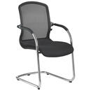 Bild 1 von XXXLutz Besucherstuhl schwarz , Open Chair 100 , Metall , verchromt , 001319036808
