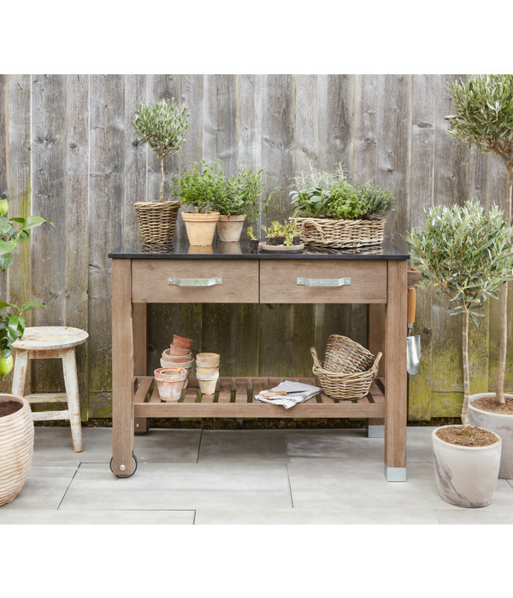 Bild 2 von Dehner Premium Holz-Pflanztisch 'Windsor'