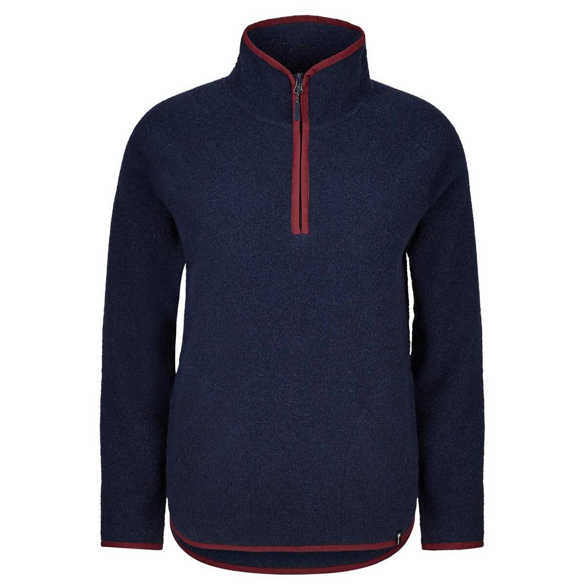 Bild 1 von FRILUFTS REILA KNITTED FLEECE HALFZIP Damen Wollpullover DARK SAPPHIRE