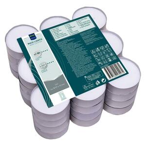 METRO Professional Maxi Teelichter, Paraffin, Ø 5.7 x 1.9 cm, 8 Stunden Brenndauer, weiß, 36 Stück