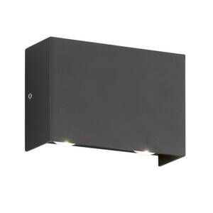 Fischer & Honsel LED-Wandleuchte Nairobi 4x LED 2,5 W inkl., schwarz, Acryl satiniert