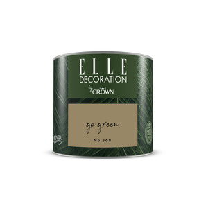 ELLE Decoration by Crown Premium Wandfarbe 'Go Green No. 368'  125 ml