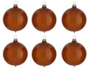 Bild 1 von Thüringer Glasdesign Weihnachtsbaumkugel »Transparent«, (Set, 6 St.), braun