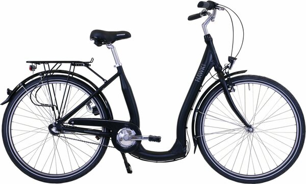 Bild 1 von HAWK Bikes Cityrad »HAWK City Comfort Premium Black«, 3 Gang Shimano Nexus Schaltwerk