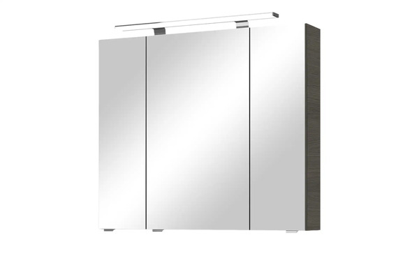 Bild 1 von Spiegelschrank  Hard grau Maße (cm): B: 80 H: 71 T: 17 Badezimmermöbel