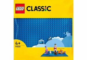 LEGO® Konstruktionsspielsteine »Blaue Bauplatte (11025), LEGO® Classic«, (1 St), Made in Europe