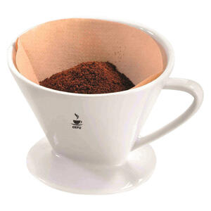 Gefu Kaffeefilterhalter , 16020 , Weiß , Keramik , 14 cm , 0054300171
