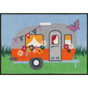 Esposa Fußmatte 50/75 cm graphik multicolor , Happy Camping , Textil , 50x75 cm , rutschfest, für Fußbodenheizung geeignet , 004336038189