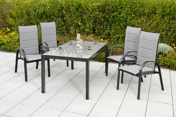 Bild 1 von MERXX Garten-Essgruppe »Marini«, (5-tlg), 4 Klappsessel mit Gartentisch