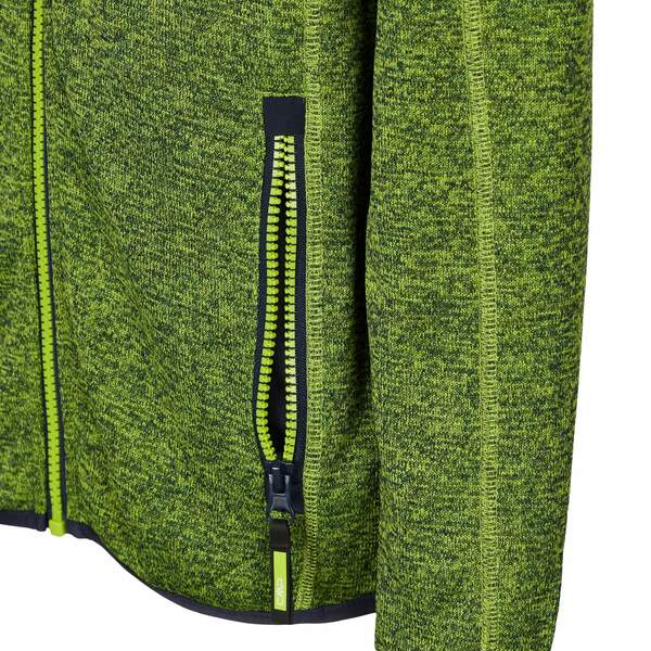 Bild 4 von CMP KID JACKET FIX HOOD Kinder Fleecejacke LIMEGREEN-B.BLUE