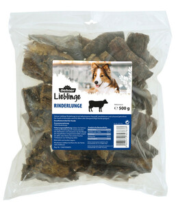 Dehner Lieblinge Hundesnack Rinderlunge, 500 g