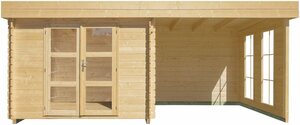 Kiehn-Holz Gartenhaus »Lütjensee 1«, BxT: 590x314 cm, (Set)