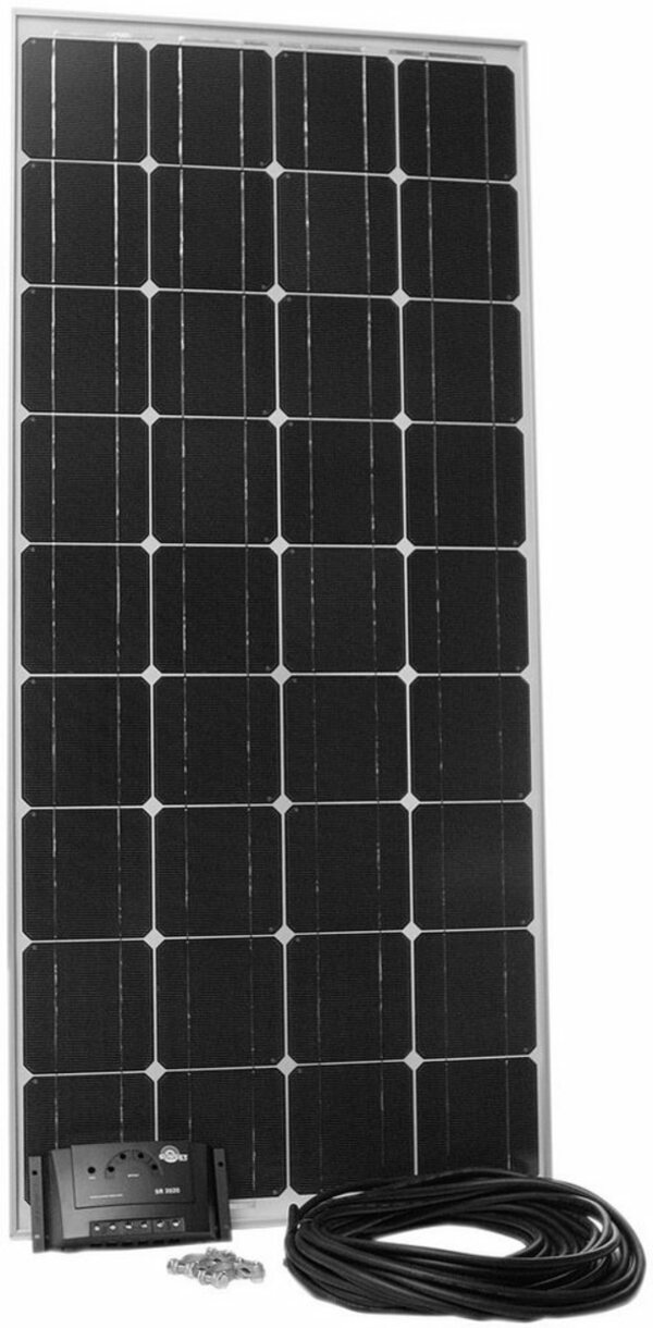 Bild 1 von Sunset Solarmodul »Stromset AS 180, 180 Watt, 12 V«, 180 W, Monokristallin, (Set, 4-St), für Gartenhäuser oder Reisemobil