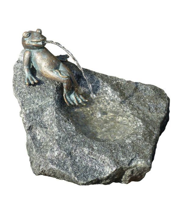 Bild 1 von Rottenecker Granit-Gartenbrunnen Frosch Heinrich, Ø 55 x 60 cm