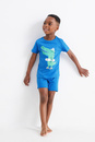 Bild 1 von C&A Multipack 2er-Skater-Krokodil-Shorty-Pyjama-4 teilig, Blau, Größe: 92