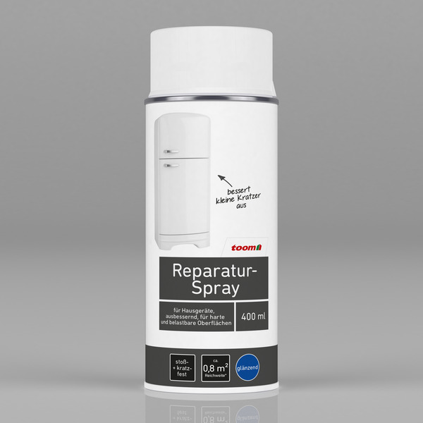 Bild 1 von toom Reparatur-Spray glänzend weiß 400 ml