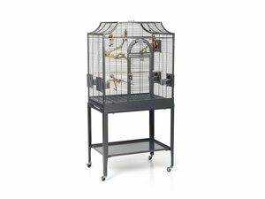 Montana Cages Vogelkäfig »Madeira I - Antik«, Sittichkäfig, Käfig, Voliere für Sittiche waagerechte Verdrahtung & Anflugklappe
