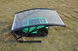 vhbw Mähroboter-Garage, passend für Husqvarna Automower Solar Hybrid 308x, 305, 308, 310 Heimwerker, Wetterstationen Akku Rasenmäher