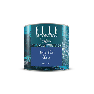 ELLE Decoration by Crown Premium Wandfarbe 'Into The Blue No. 251' 125 ml