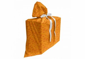 Abakuhaus Geschenkbox »3x Bändern Wiederbenutzbar«, Orange Halloween-Kürbis-Schädel