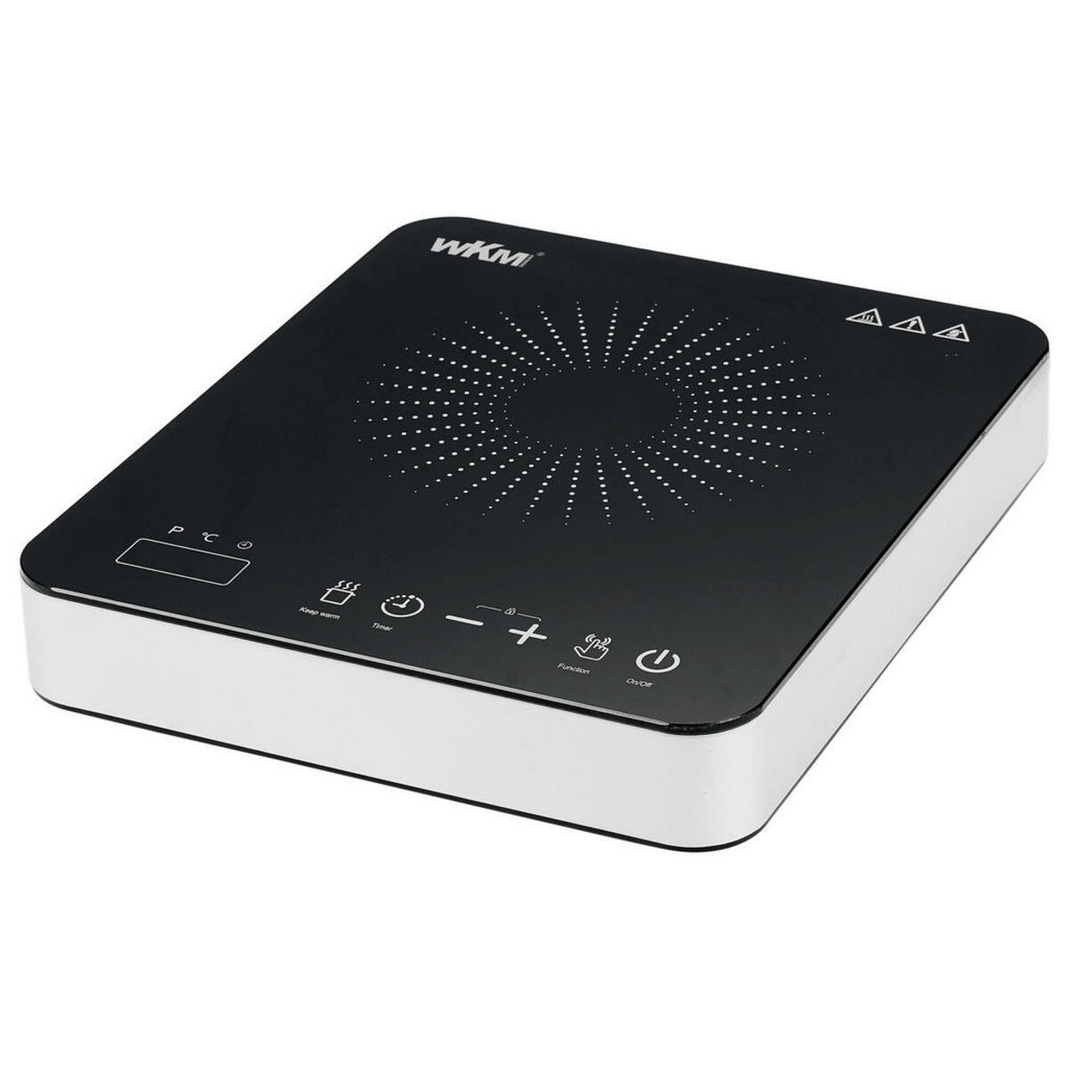 Bild 1 von WKM Induktionskochplatte SIC-2000.2 schwarz/silber