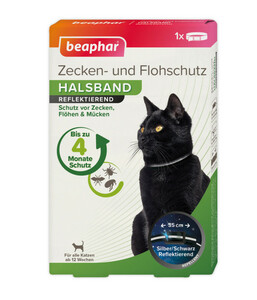 beaphar Zecken- und Flohschutzband für Katzen, 35cm