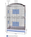 Bild 4 von Skyline Vogelkäfig Loretto XXL, ca. B118/H175/T75 cm