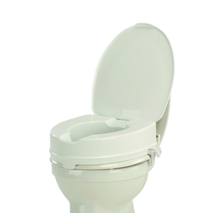 Toilettensitzerhöhung mit Deckel 15 cm